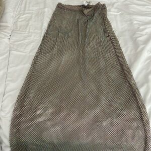 Zara rhinestone maxi skirt